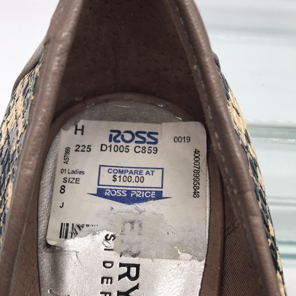 Sperry Wedge Heel Peep-toe NWT Snakeskin Women’s 8 - Picture 8 of 9